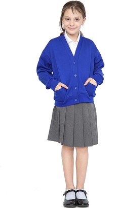 adam /& eesa Childrens Button up Cardigan School Uniform Long Sleeve 12 Colours Ages 3-13