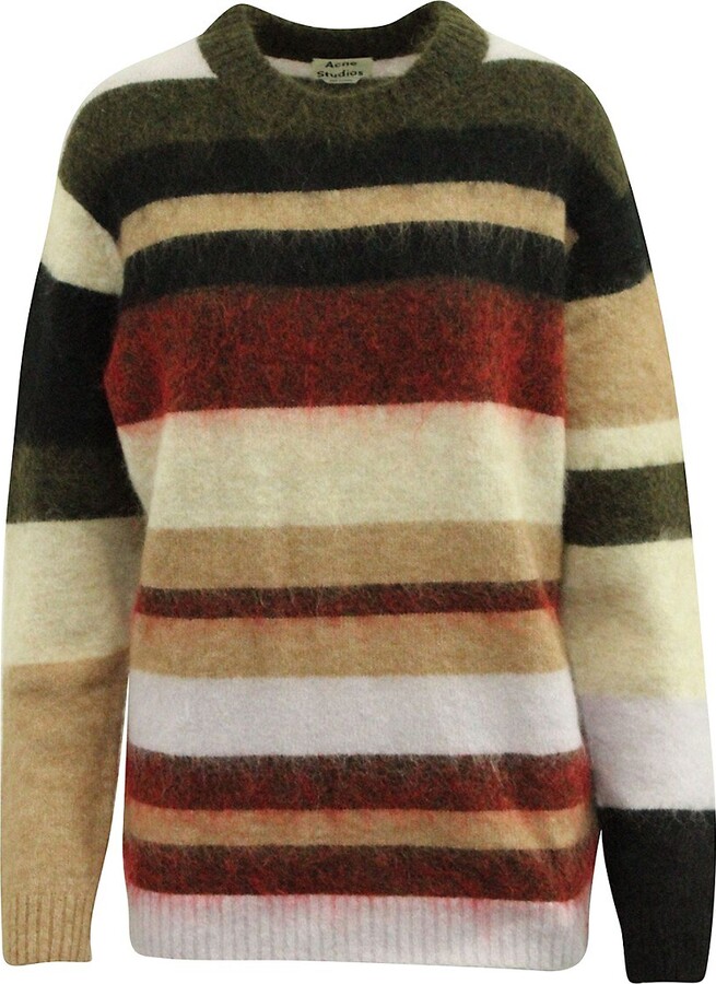 Loose Knit Striped Sweater   ShopStyle