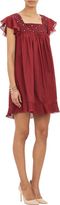 Thumbnail for your product : Amelia Toro Ruffled Eyelet-Embroidered Dress-Red