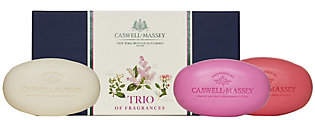 Caswell-Massey Set of 3 Assorted Floral Bar Soaps