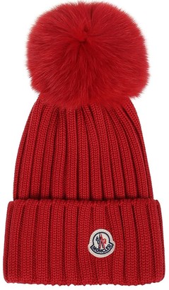 red moncler hat
