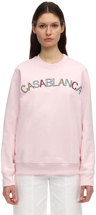 Casablanca Casa Arch Logo Cotton Jersey Sweatshirt - ShopStyle Jumpers ...