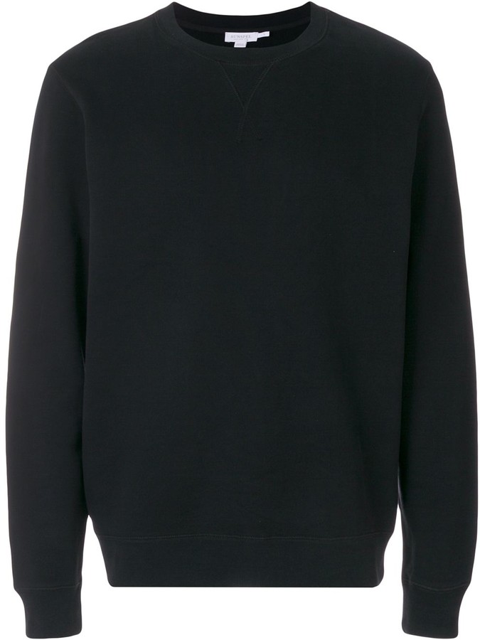 sunspel crew neck sweatshirt