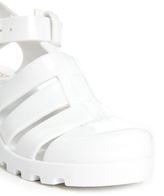 Thumbnail for your product : YRU Jealousea White Jelly Heeled Sandals