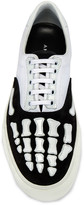 Thumbnail for your product : Amiri Skel Toe Lace Up Sneaker in Black & White | FWRD