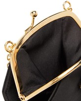 Thumbnail for your product : Erdem Crystal-embellished Mikado-silk Cross-body Bag - Black