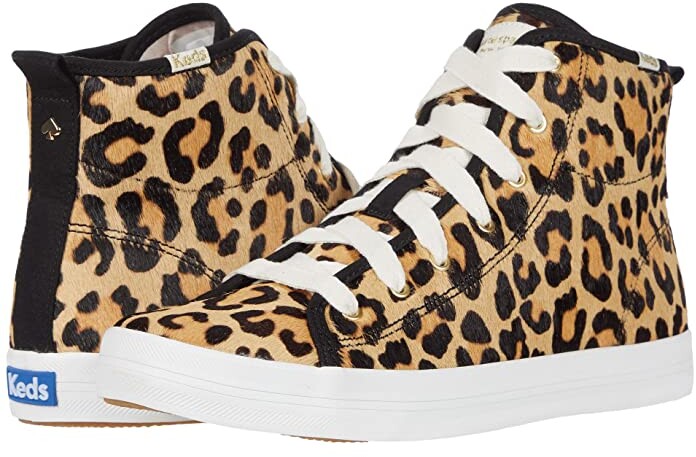 women's kickstart leather leopard foxing