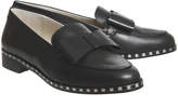 Thumbnail for your product : Office Present Bow Loafers Black Leather Studded Rand