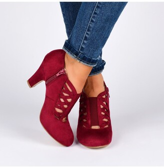 red booties wide width