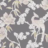 Thumbnail for your product : Graham & Brown LLB Singapore Floral Oriental Grey Wallpaper
