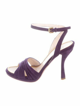 Purple Suede Sandals | Shop the world’s largest collection of fashion ...