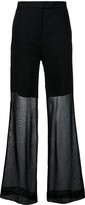 Thumbnail for your product : Yang Li Sheer Wide-Leg Trousers