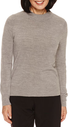 Sag Harbor Long Sleeve Pullover Sweater