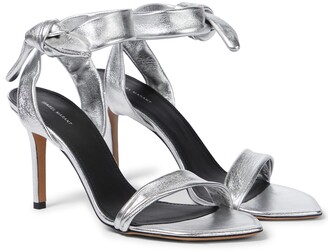 Isabel Marant Arka metallic leather sandals - ShopStyle