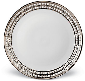 L'OBJET Perlee Porcelain/Platinum Dinner Plate
