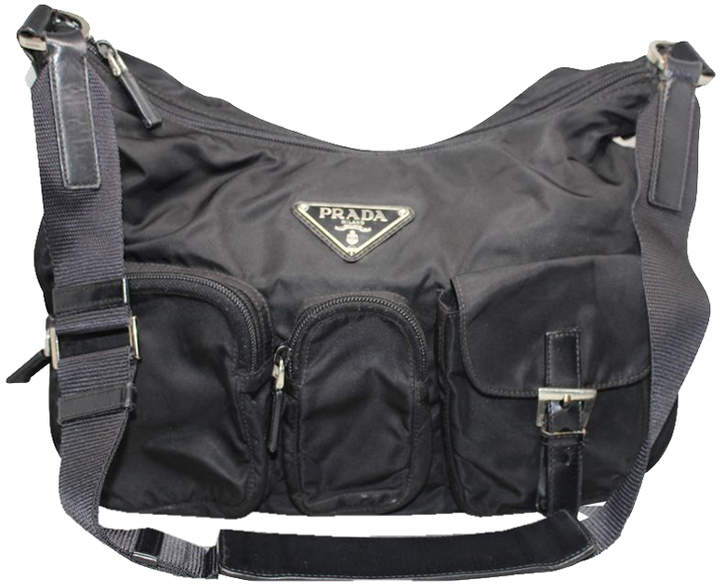 Prada Black Nylon Shoulder Bag ShopStyle