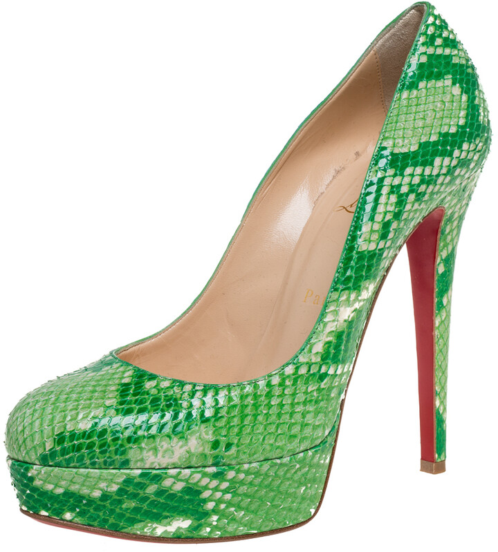 green louboutin shoes