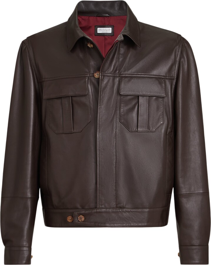 Brunello Cucinelli Nappa Leather Jacket