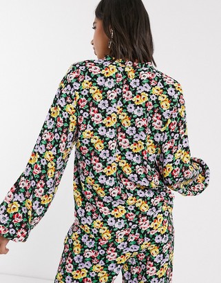 MBYM floral co-ord blouse