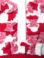 Thumbnail for your product : Maison Margiela ruffle trim rib knit top