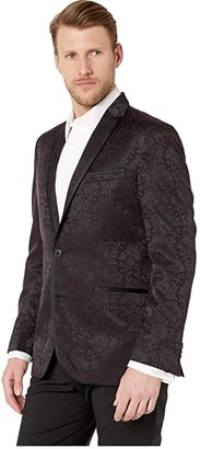 Kenneth Cole Reaction Floral Evening Jacket (Burgundy) Men's Coat