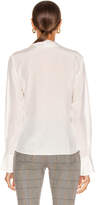 Thumbnail for your product : Chloé Long Sleeve Tie Top in Iconic Milk | FWRD