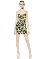 Thumbnail for your product : Just Cavalli Leopard Printed Cotton Drill Dress