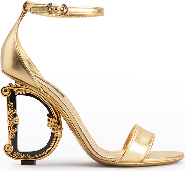Dolce And Gabbana Gold Heel | ShopStyle