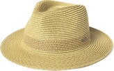 Thumbnail for your product : Jeff & Aimy Women Packable Straw Fedora Panama Sun Summer Beach Derby Hat Small Head for Men Medium White Beige