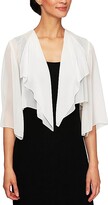 Thumbnail for your product : Alex Evenings Chiffon Hanky Short Bolero Jacket Cover-Up (Ivory) Women's Clothing