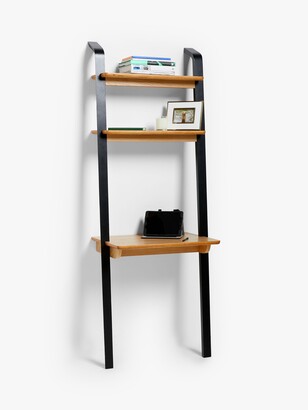 ANYDAY John Lewis & Partners Anton Wall Mounted Leaning Desk, Natural/Black