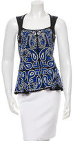 Thumbnail for your product : Torn By Ronny Kobo Paisley Peplum Top
