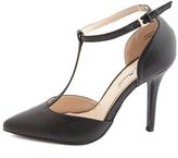 Thumbnail for your product : Charlotte Russe T-Strap Single Sole Pump