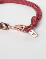 Thumbnail for your product : ICON BRAND Red Cord Bracelet With Antique Copper Finish