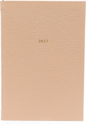Aspinal of London pebbled-leather 2023 A5 diary
