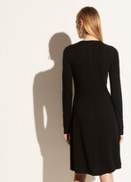 Thumbnail for your product : Vince Long Sleeve Crew Neck Dress