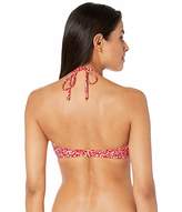 Thumbnail for your product : MICHAEL Michael Kors Shadow Floral Logo Bar Bandeau Bikini Top