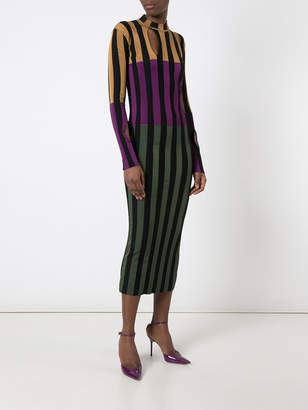 Nina Ricci colour block striped dress