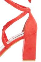 Thumbnail for your product : Quiz Coral Tie Up Block Heel Sandals