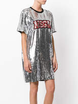 Thumbnail for your product : MSGM sequin embellished logo dress