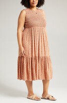 Thumbnail for your product : Treasure & Bond Smocked Sleeveless Midi Dress