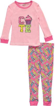1000% Cute Little Girls' Toddler "Cute Cupcake" 2-Piece Pajamas