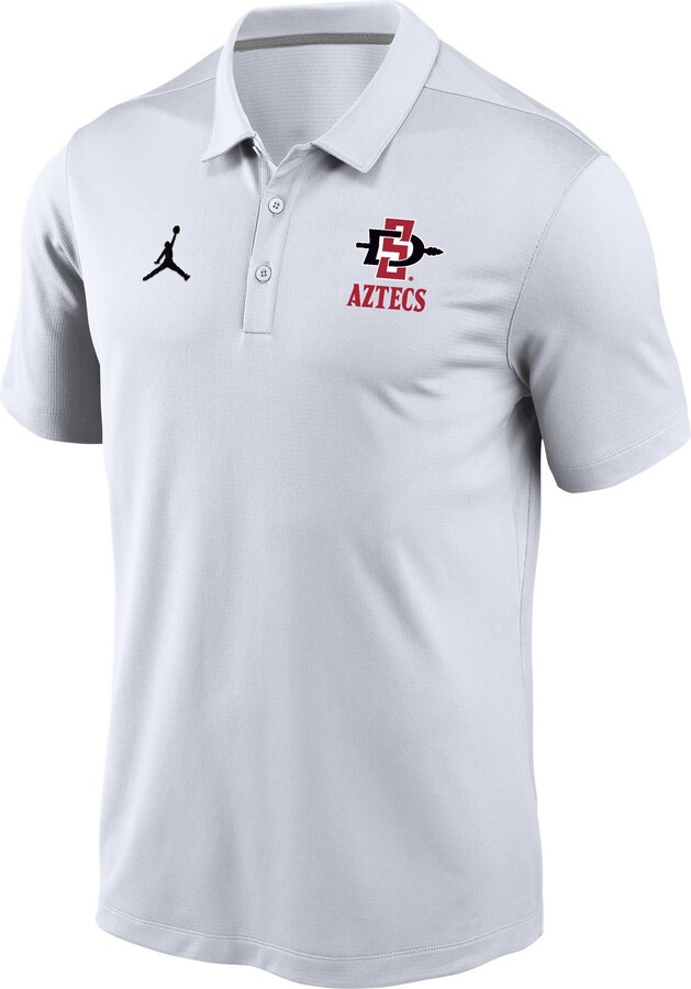 Jordan Men's San Diego State Aztecs White Victory Polo, Small