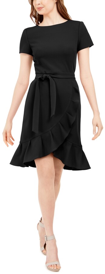 Calvin Klein Ruffle Dress | ShopStyle