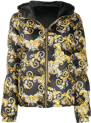 Versace Jeans Couture Baroque Print Puffer Jacket - ShopStyle