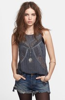 Thumbnail for your product : Free People 'Trinity' Embellished High/Low Tank