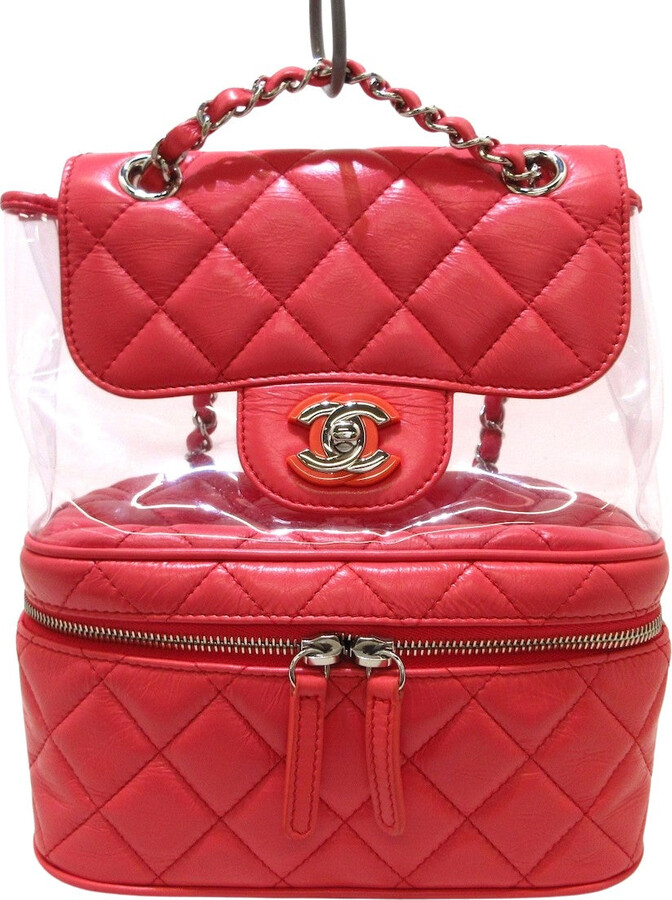 Chanel Pre-owned 2019 Multi-Pocket Tweed Backpack - Pink