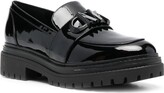 Thumbnail for your product : MICHAEL Michael Kors Patent-Leather Logo-Plaque Loafers
