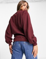 Thumbnail for your product : Threadbare Dixie oversized sweater in deep wine