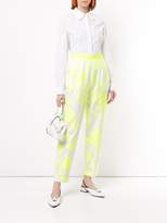 Thumbnail for your product : DELPOZO floral print tapered trousers